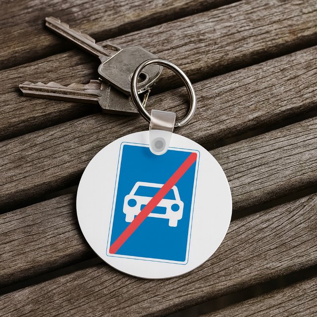 No Cars Sign Keychain (Creator Uploaded)