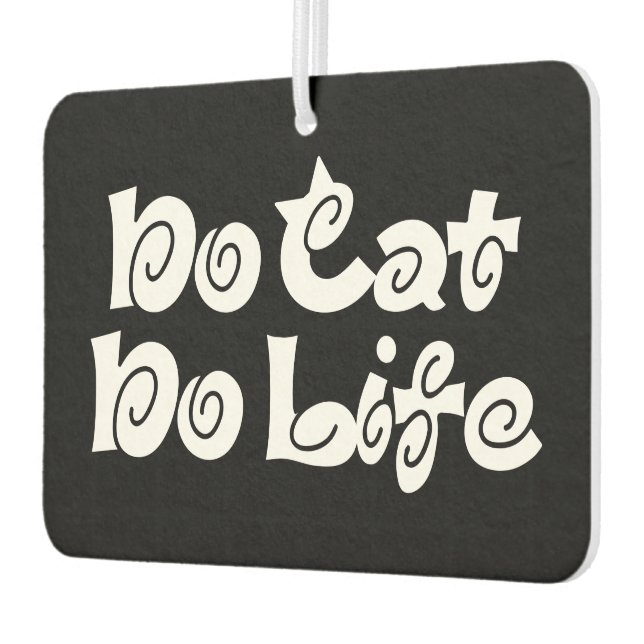 No Cat No Life Air Freshener (Left)
