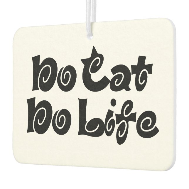 No Cat No Life Air Freshener (Left)