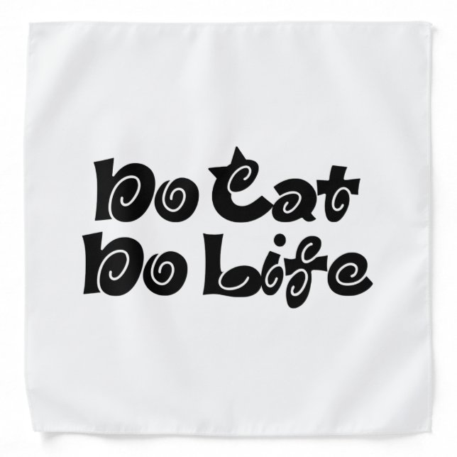 No Cat No Life Bandana (Front)