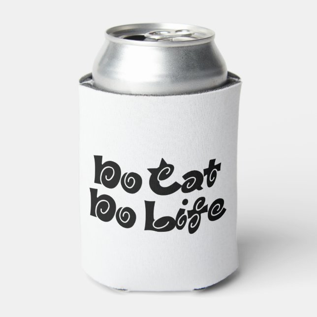 No Cat No Life Can Cooler (Can Front)