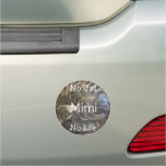 No Cat No Life Car Magnet