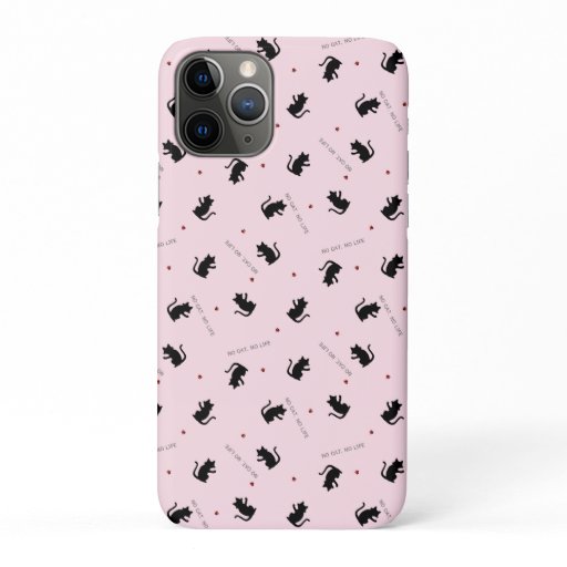 NO CAT, NO LIFE (pink) iPhone 11 Pro Case