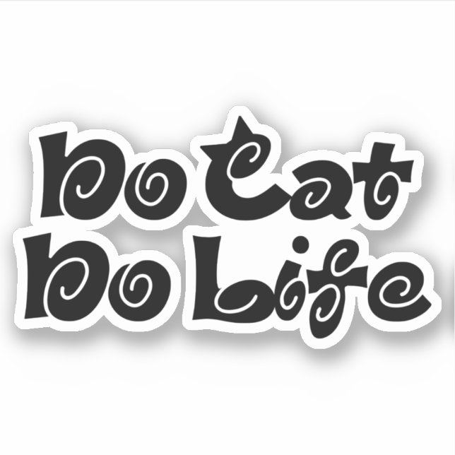 No Cat No Life Sticker (Front)