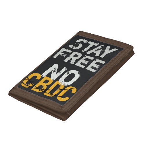 No CBDC anti_CBDC Trifold Wallet