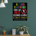 No Cellphones Classroom Sign | Zazzle
