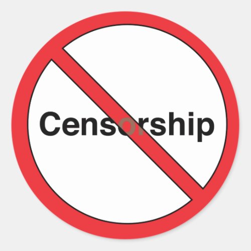 No Censorship Sticker