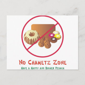 No Chametz Zone Postcard