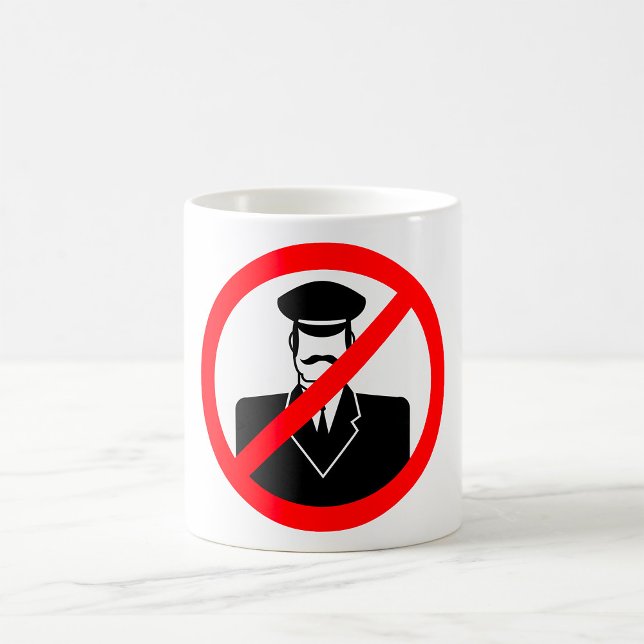 No Chauffeur Allowed Symbol Funny Warning Coffee Mug (Creator Uploaded)