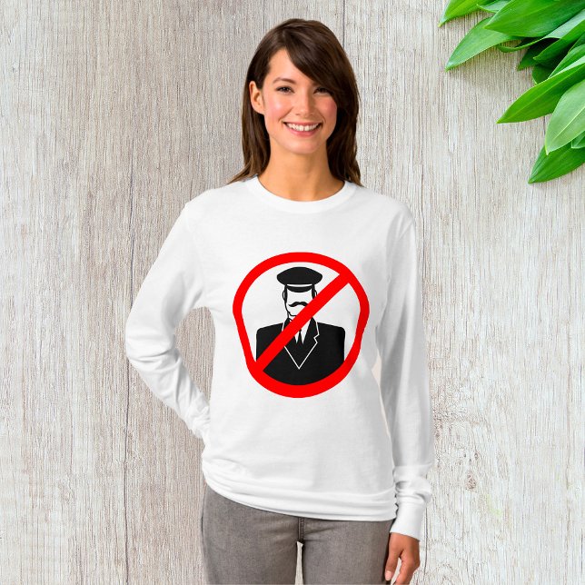 No Chauffeur Allowed Symbol Funny Warning T-Shirt (Creator Uploaded)