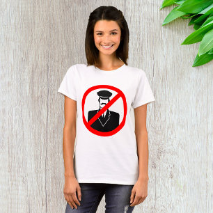 No Chauffeur Allowed Symbol Funny Warning T-Shirt