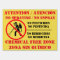 No Chemical / Pesticide Yard Sign Spanish English