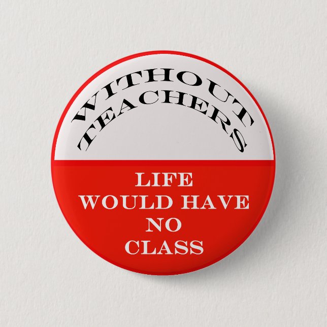 No Class Pinback Button (Front)