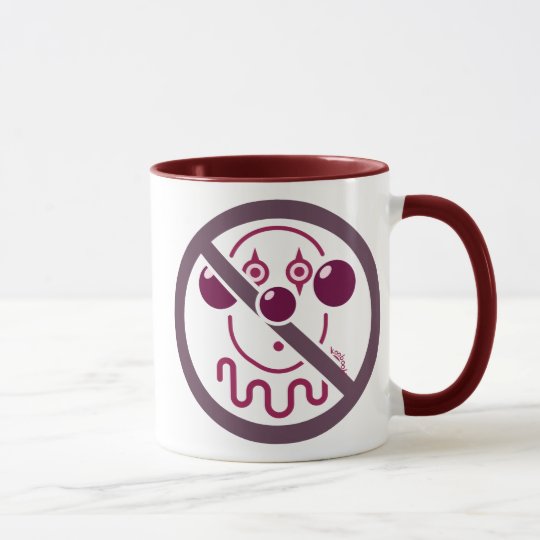 No Clowns - Cherry Red Mug