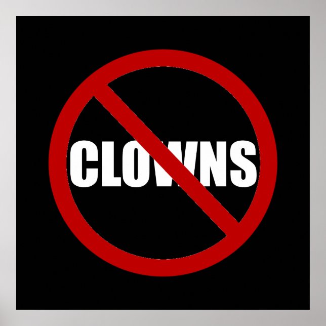 No Clowns Poster (Front)