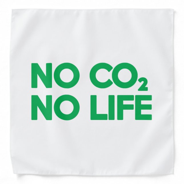 NO CO2 NO LIFE BANDANA (Front)