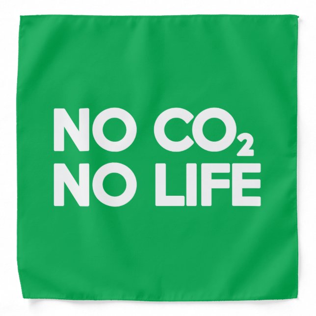 NO CO2 NO LIFE BANDANA (Front)