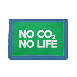 NO CO2 NO LIFE TRIFOLD WALLET
