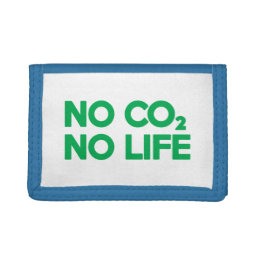 NO CO2 NO LIFE TRIFOLD WALLET