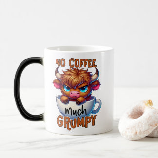 No Coffee Much Grumpy  Color Morph Mug