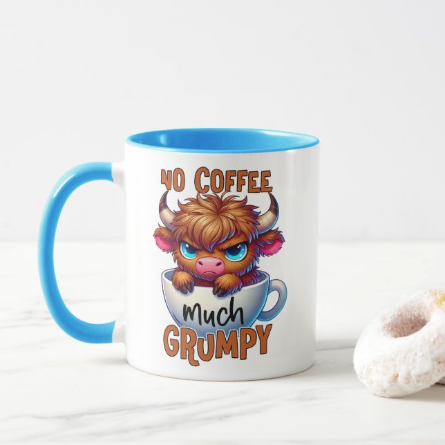 No Coffee Much Grumpy  Mug (With Donut)