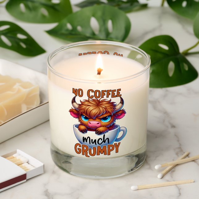 No Coffee Much Grumpy  Scented Candle (Lit)
