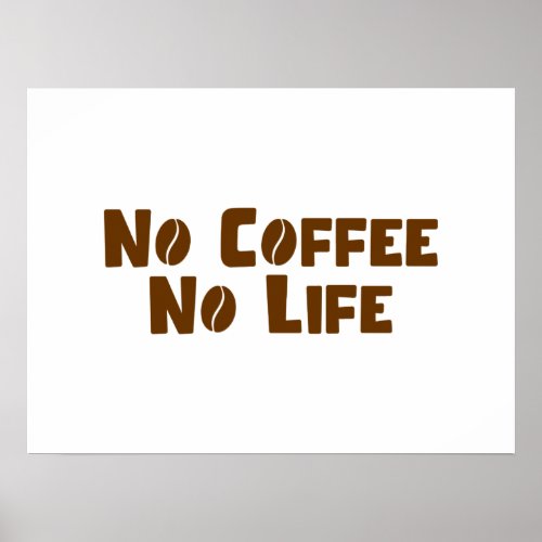 No Coffee No Life Poster