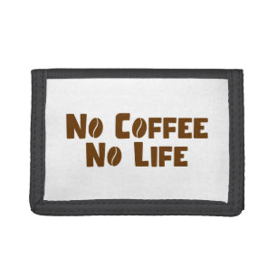 No Coffee No Life Tri-fold Wallet