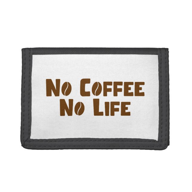 No Coffee No Life Trifold Wallet (Front)