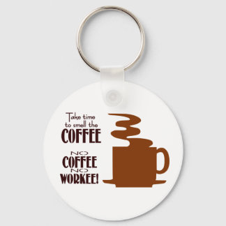 No Coffee No Workee Keychain