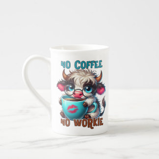 No Coffee No Workie  Bone China Mug
