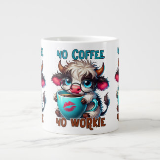 No Coffee No Workie  Giant Coffee Mug