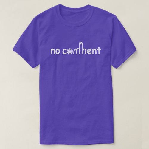 No comment Purple T_Shirt