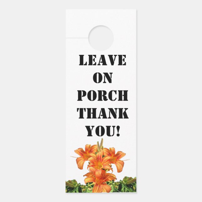 NO CONTACT door hanger (Front)