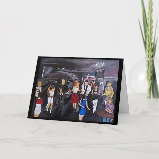 No Control Painting by Alfred Fox Card (Front)