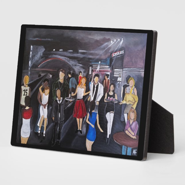No Control Painting by Alfred Fox Plaque (Side)