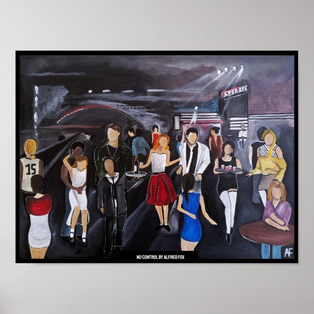 No Control Painting by Alfred Fox Poster (Front)
