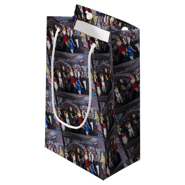 No Control Painting by Alfred Fox Small Gift Bag (Front Angled)