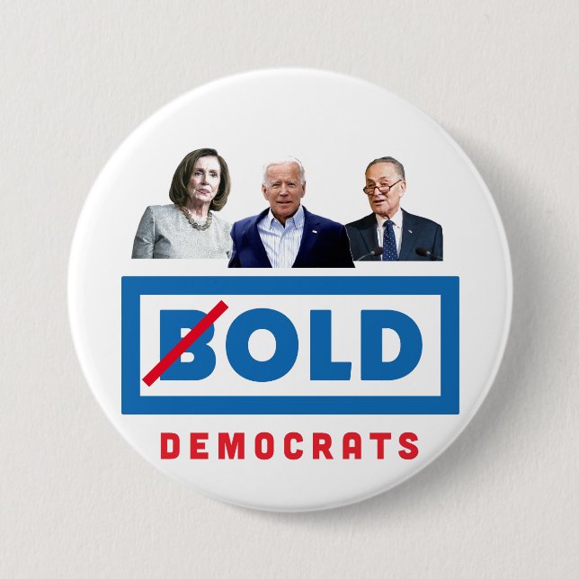 No Country for Old Democrats Button (Front)