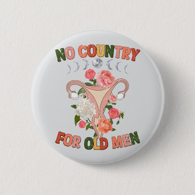 No Country For Old Man Button (Front)
