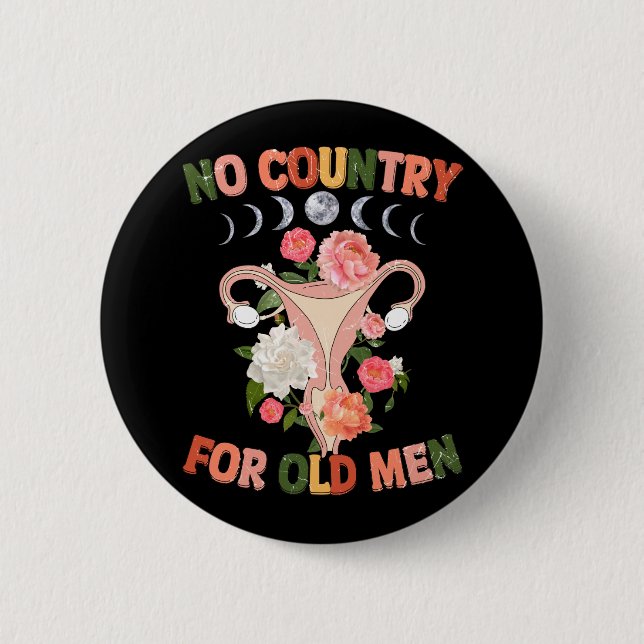 No Country For Old Man Button (Front)