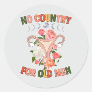No Country For Old Man Classic Round Sticker
