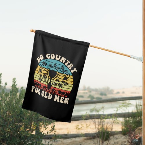 No Country For Old Man Feminist House Flag