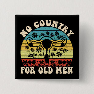 No Country For Old Man Uterus Button