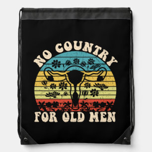 No Country For Old Man Uterus Drawstring Bag
