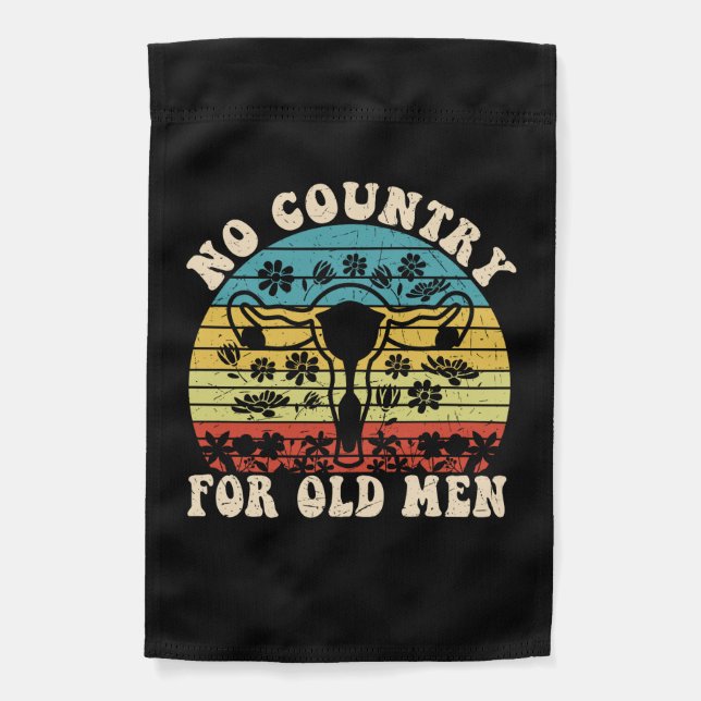 No Country For Old Man Uterus Garden Flag (Front)