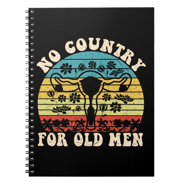 No Country For Old Man Uterus Notebook (Front)