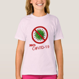 NO COVID   NO to COVID-19 Word Art T-Shirt