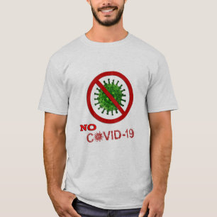 NO COVID Word Art T-Shirt