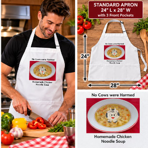 No Cows Homemade Chicken Noodle Soup Adult Apron